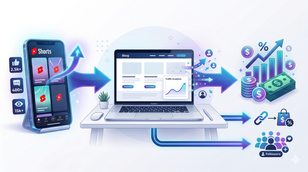 earn money youtube shorts: youtube shorts monetization strategy traffic to income