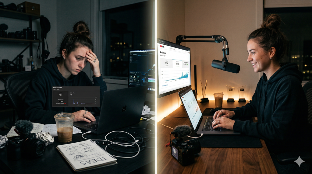 How to make $1000 on YouTube in 30 days showing a creator going from low views to earning $1000 on YouTube dashboard.